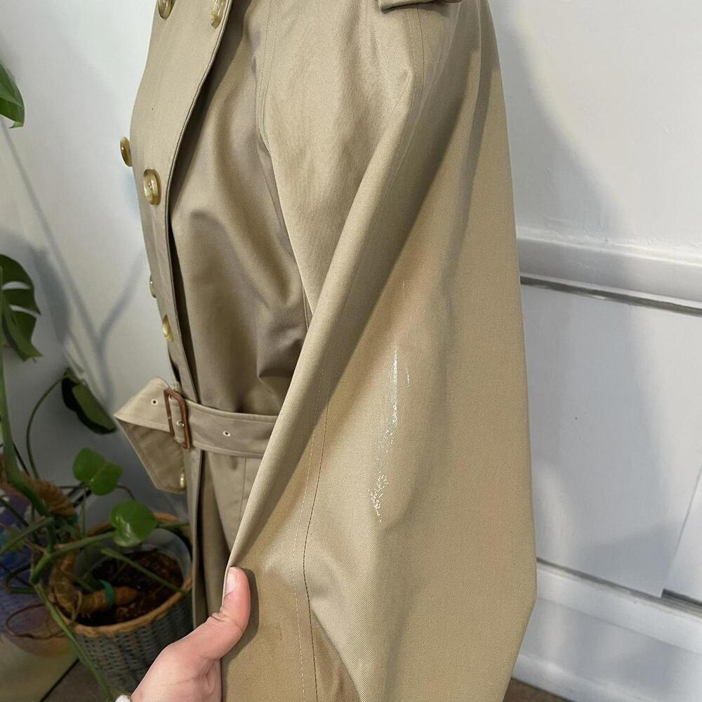 vintage 1980s Burberry trench coat nova check - Picture 4 of 8